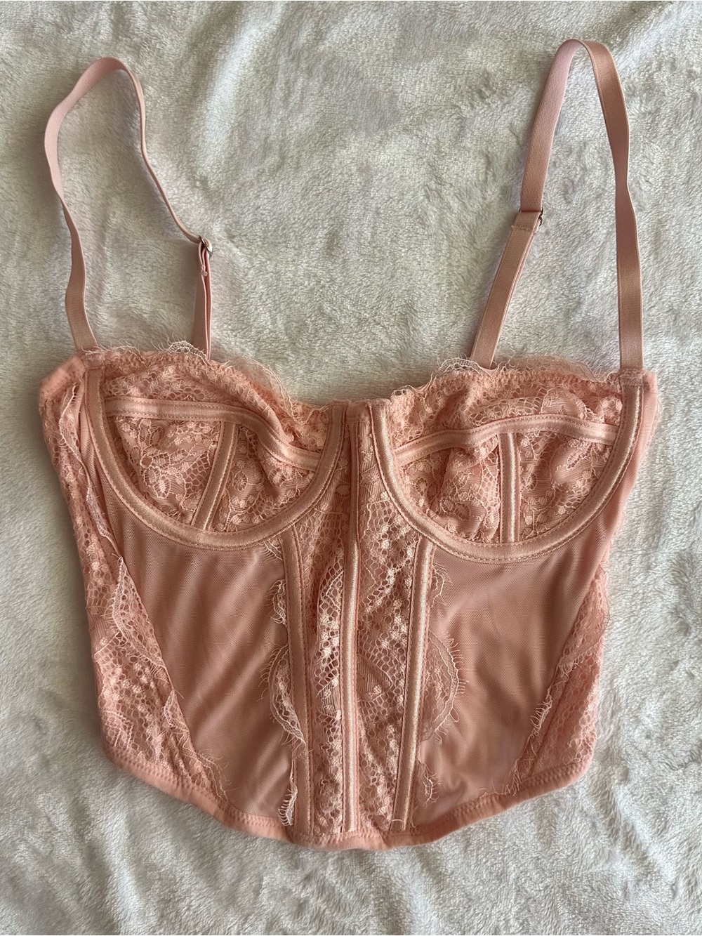 Pacsun Pink Lace Corset